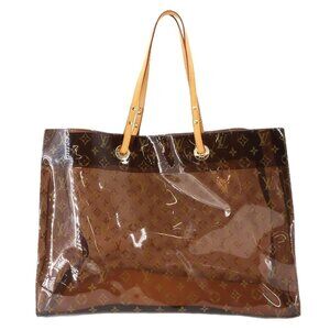 LOUIS VUITTON Brown Monogram Leather Tote Bag
